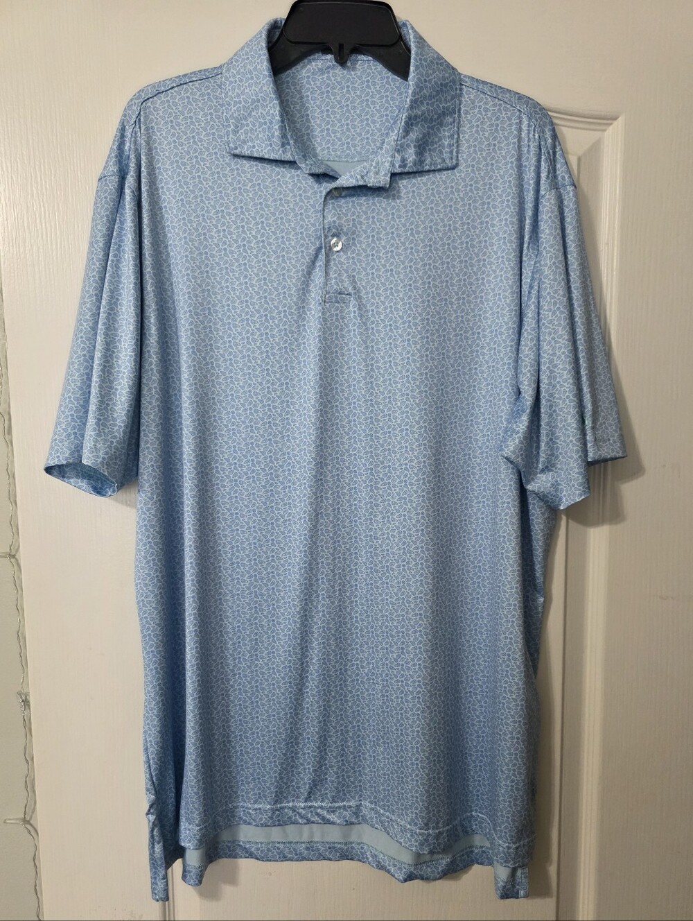 Light Blue Southern Marsh Men's Short Sleeve Polo Shirt